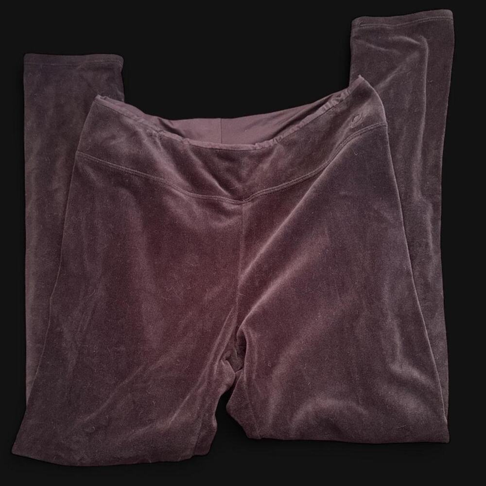 Cuddl Duds double plush velour leggings in black